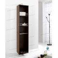 Modern Solid Wood Rotates 360 Degrees Wall Mounted Linen Shelf with Mirror